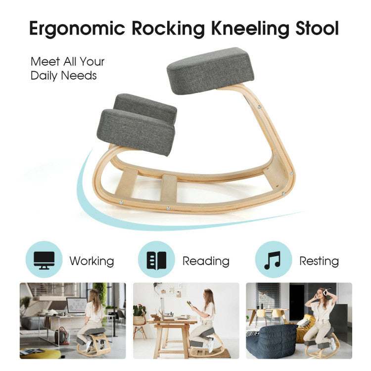 Kneeling Chair Rocking Office Desk Stool Upright Posture