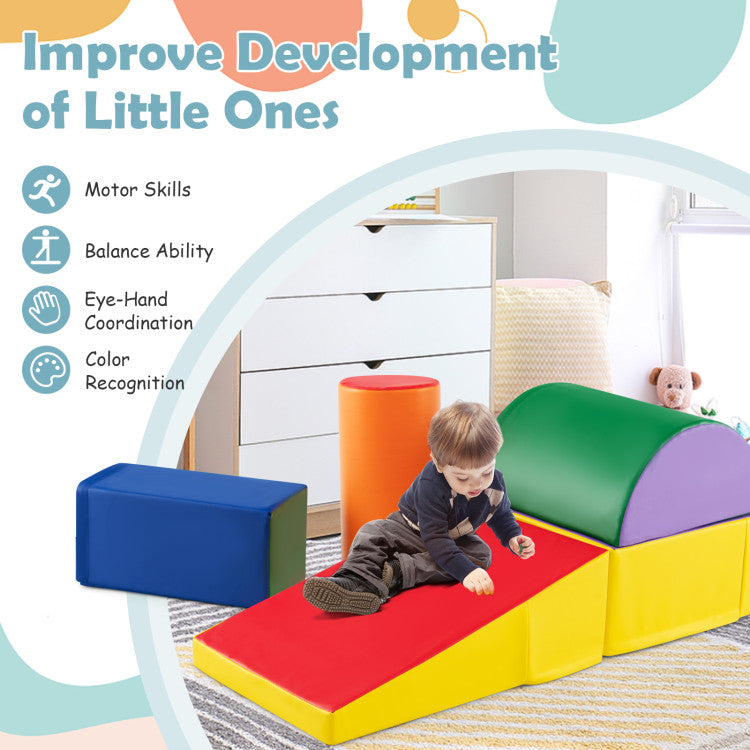5-Piece Kids Climb and Crawl Activity Playset