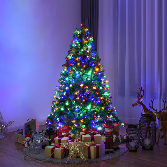 Costway 5-ft Pre-lit Artificial Christmas Tree with Multicolor LED Lights