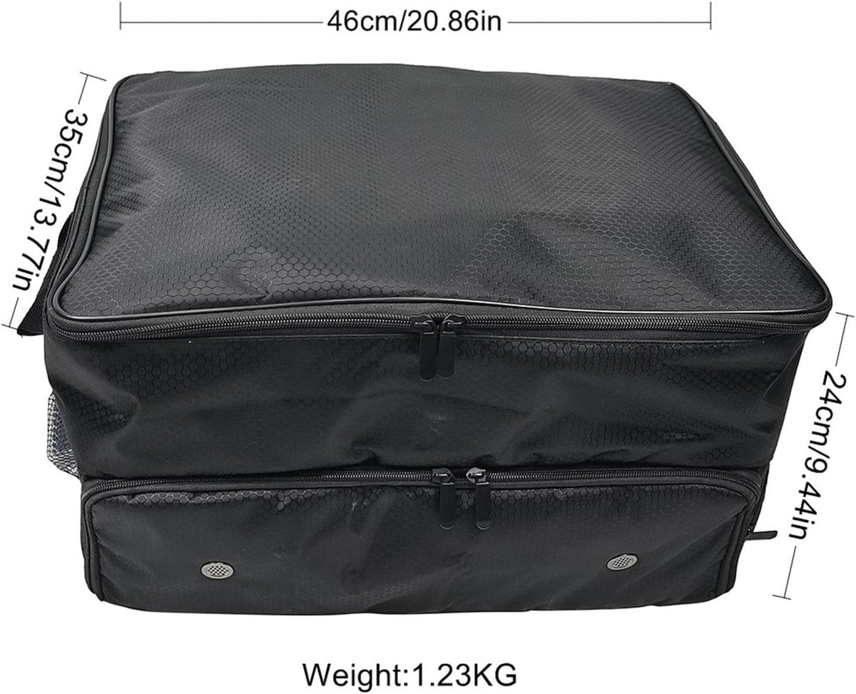 Golf Trunk Organizer Locker Bag Portable Zipper 2 Layer Golf Storage Bag Unbranded