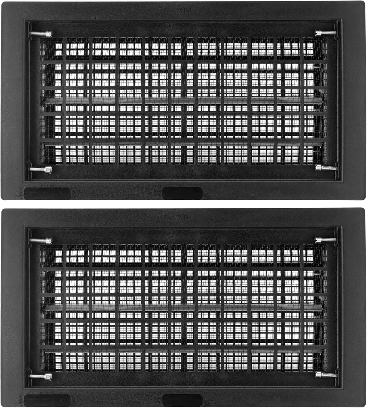 8" x 16" Automatic Foundation Vent for Ventilating Crawl Space Replacement Auto Air Vent, Black, 2 Pack Saiyugty