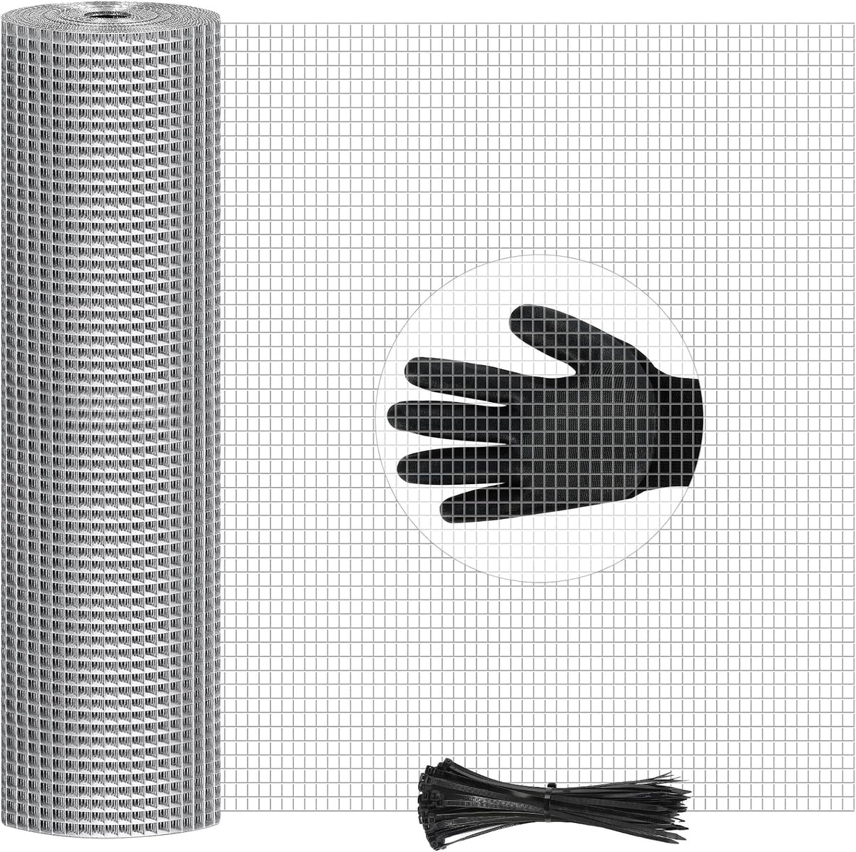 48in x 200ft Hardware Cloth Hot-Dip Galvanized Welded Wire Mesh - Heavy Duty 3/4inch