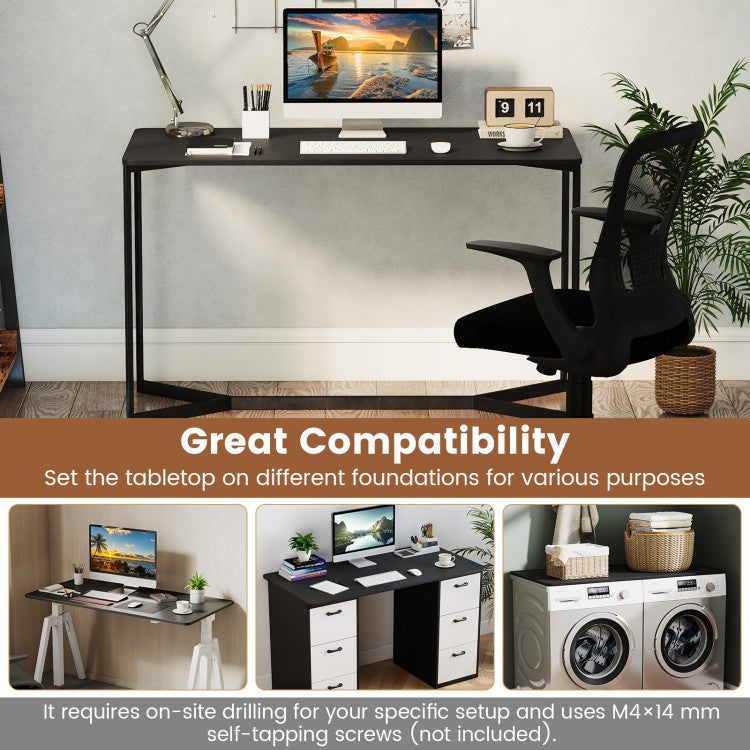 Whole Piece Table Top for Standing Desk 48" x 24" Universal One-piece Workbench