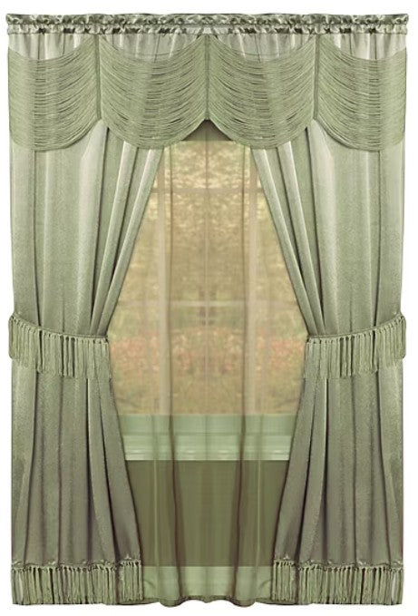Halley Rod Pocket Light-Filtering Curtain Panel 56" x 84"