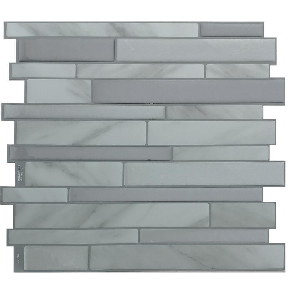 Thick Mosaic Peel & Stick Vinyl Tiles - 3 Pack