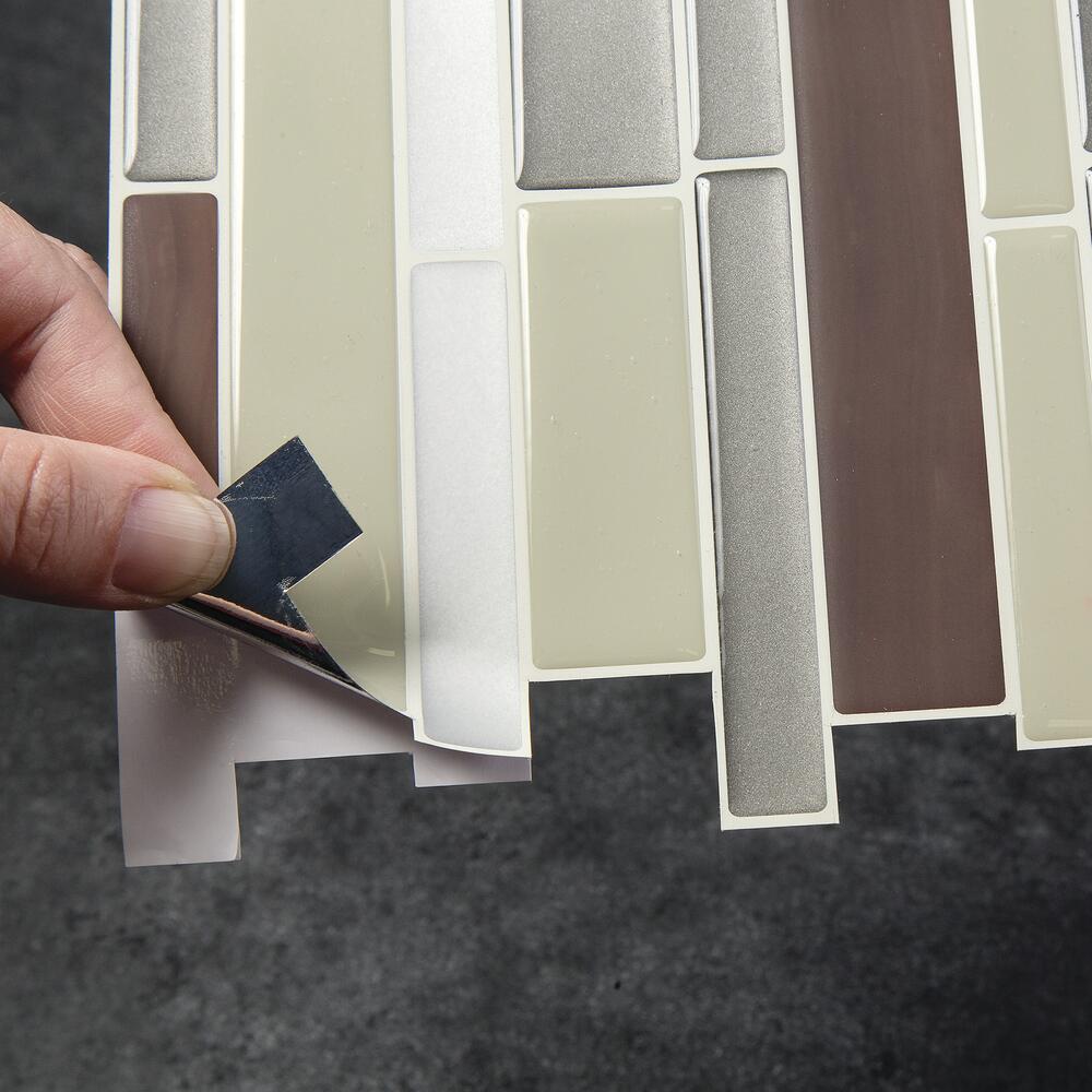 Thick Mosaic Peel & Stick Vinyl Tiles - 3 Pack