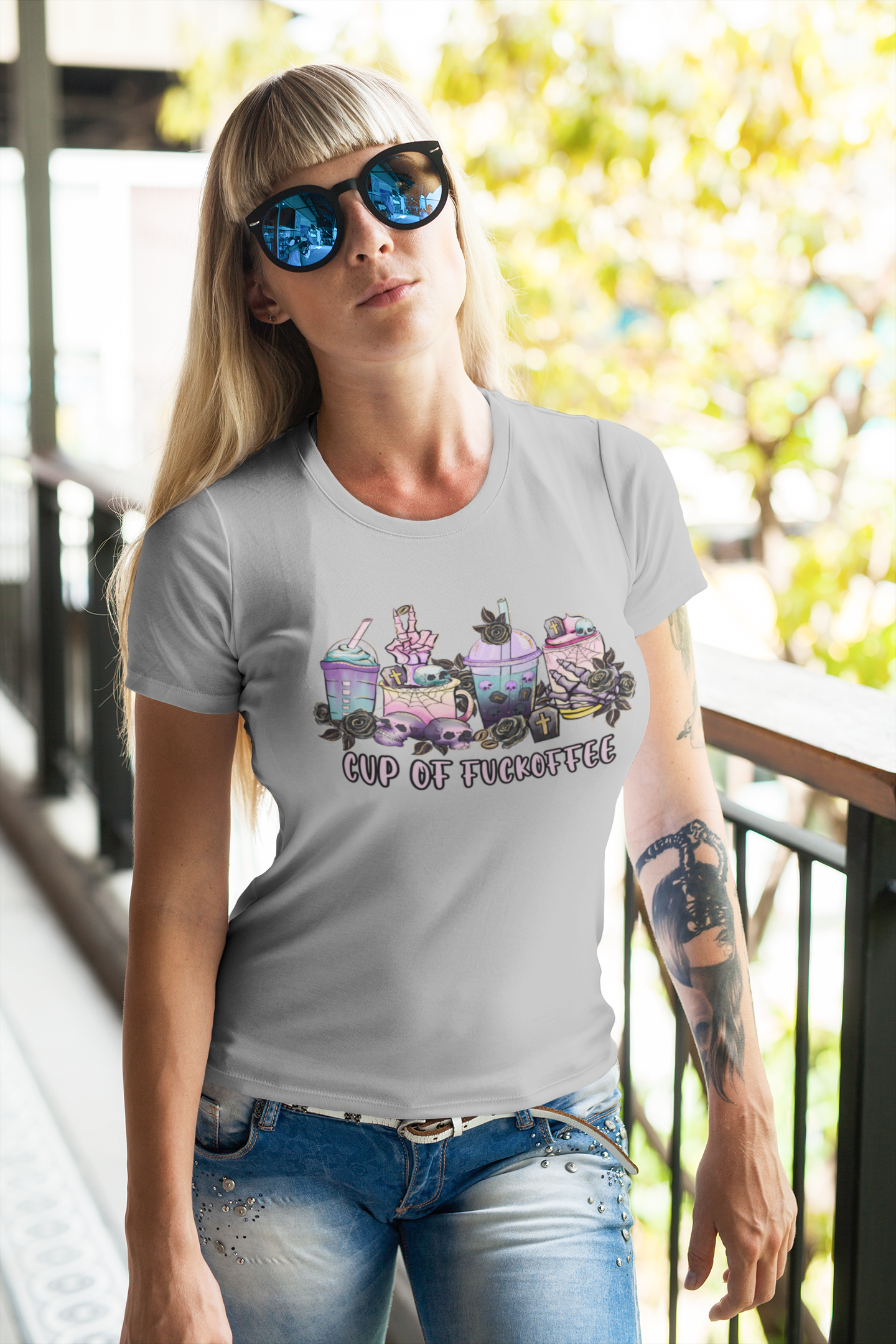 Cup of Fuckoffee - Women's Fine Jersey T-Shirt - Heather T&S Apparel