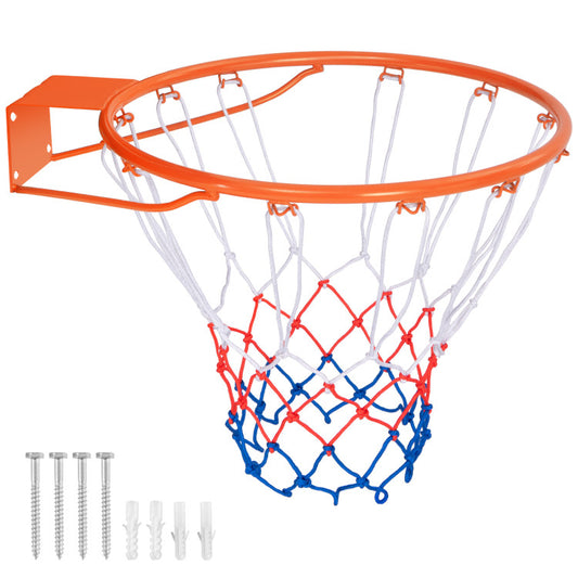 Costway 15" Basketball Rim Goal - All Weather Premium Net