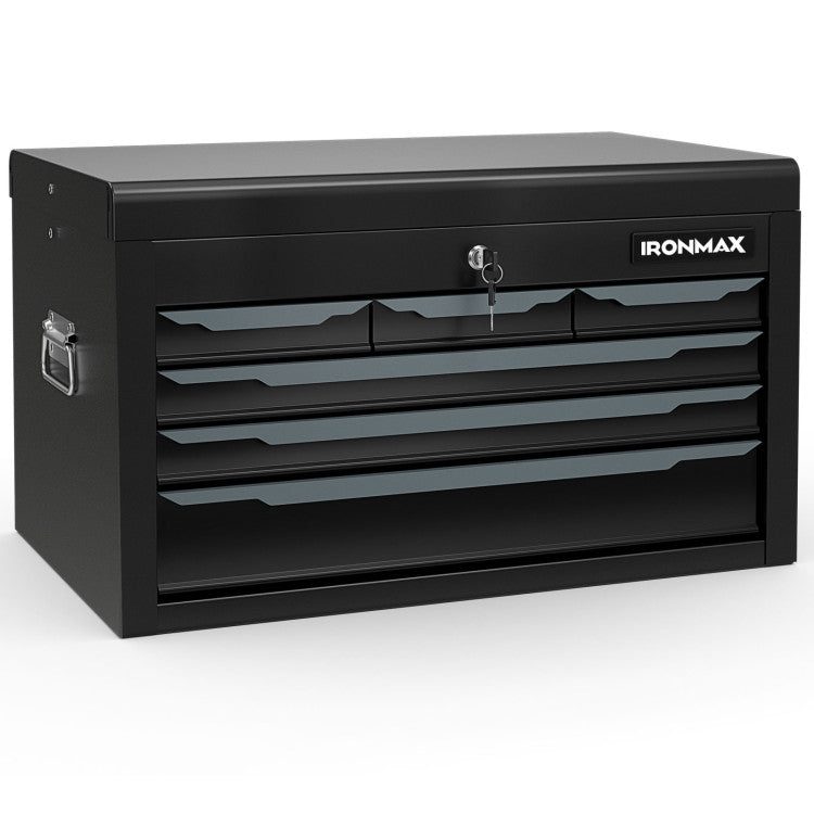 Damaged - 24 Inch Tool Chest Case with 6 Drawers and Top Storage for Garage Repair Shop & Warehouse