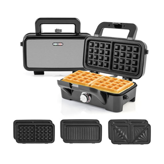 Costway 3-in-1 Sandwich Maker - Removable Non-Stick Plates