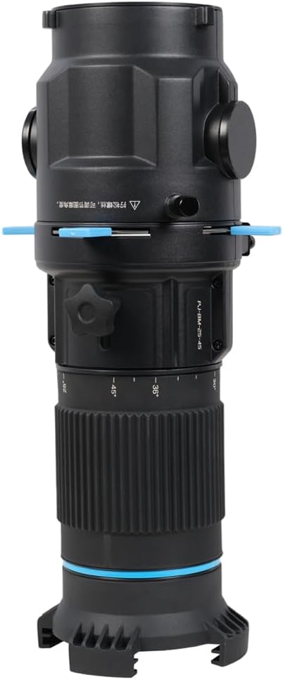 NANLITE Bowens Mount Projection Attachment 25°-45° Optical Snoot Photography Kit Lens