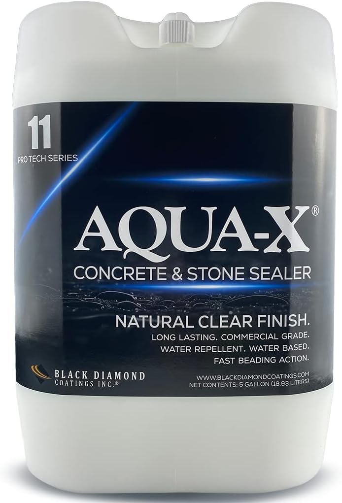 5 Gal. AQUA-X 11 Clear Penetrating Concrete Sealer & Stone | Natural Finish | Professional Grade