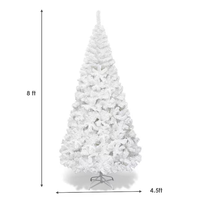 8-ft White Artificial Christmas Tree
