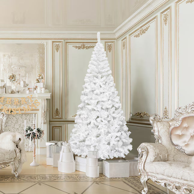 8-ft White Artificial Christmas Tree