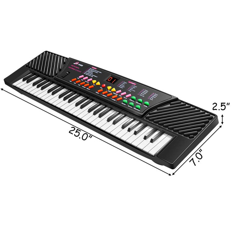 54 Keys Kids Electronic Music Piano Costway