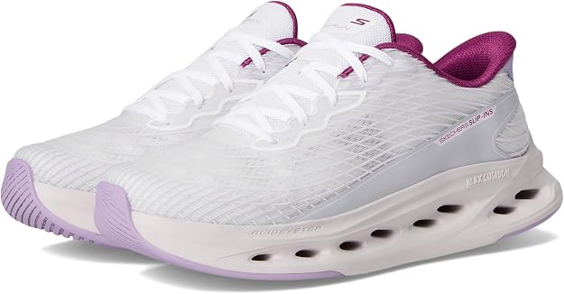 Skechers Womens Max Cushioning Glide Step Sapphire Hands Free Slip-ins