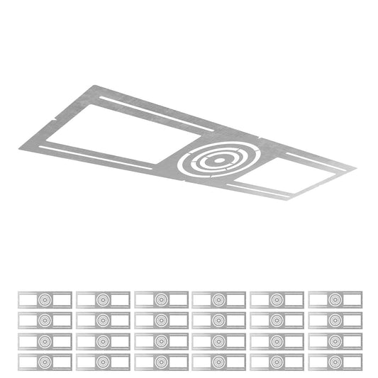 ASD 24 Pack New Construction Mounting Plate with Symmetric Round Hole - 3-4-6" Flat Steel ASD