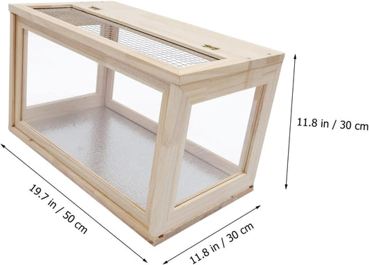 Terrarium Toy Hamster Wood House Pet Supplies Hamster Hut Villful