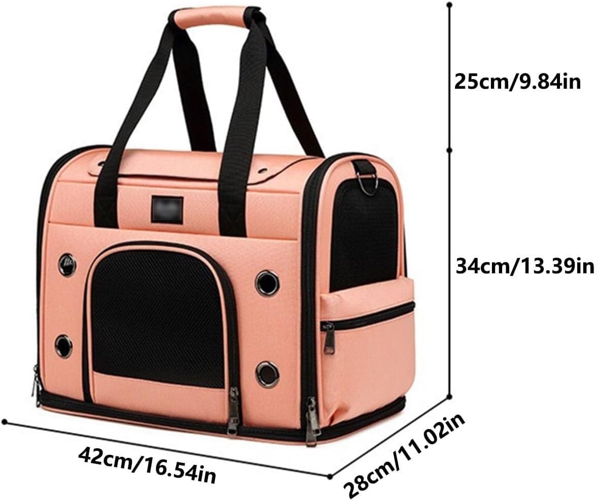 Gray - Pet Trolley Case with Wheels, Pet Carrier for Cats Dogs 15 lbs with Telescopic Handle Jiupter