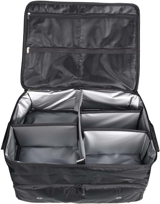 Golf Trunk Organizer Locker Bag Portable Zipper 2 Layer Golf Storage Bag Unbranded