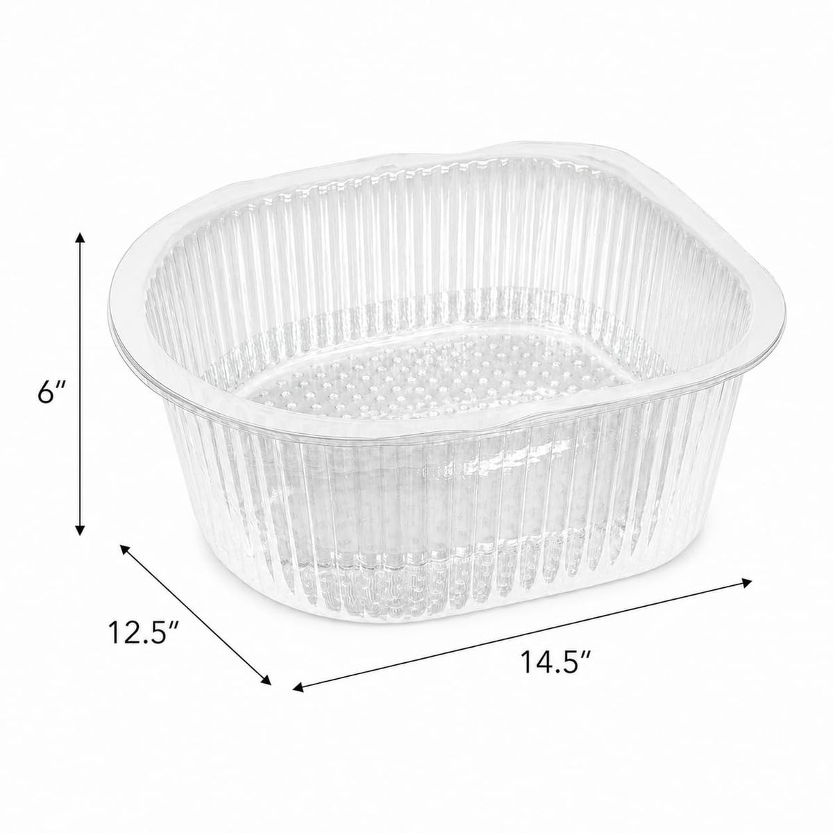 ForPro Universal Pedi Bath Liners, 100-Count, Clear