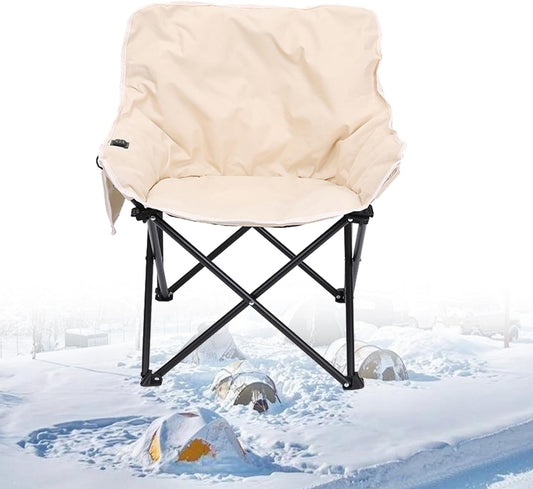 NYMFEA Heated Camping Chair Oversized, Outdoor Portable Heated Folding Chairs NYMFEA