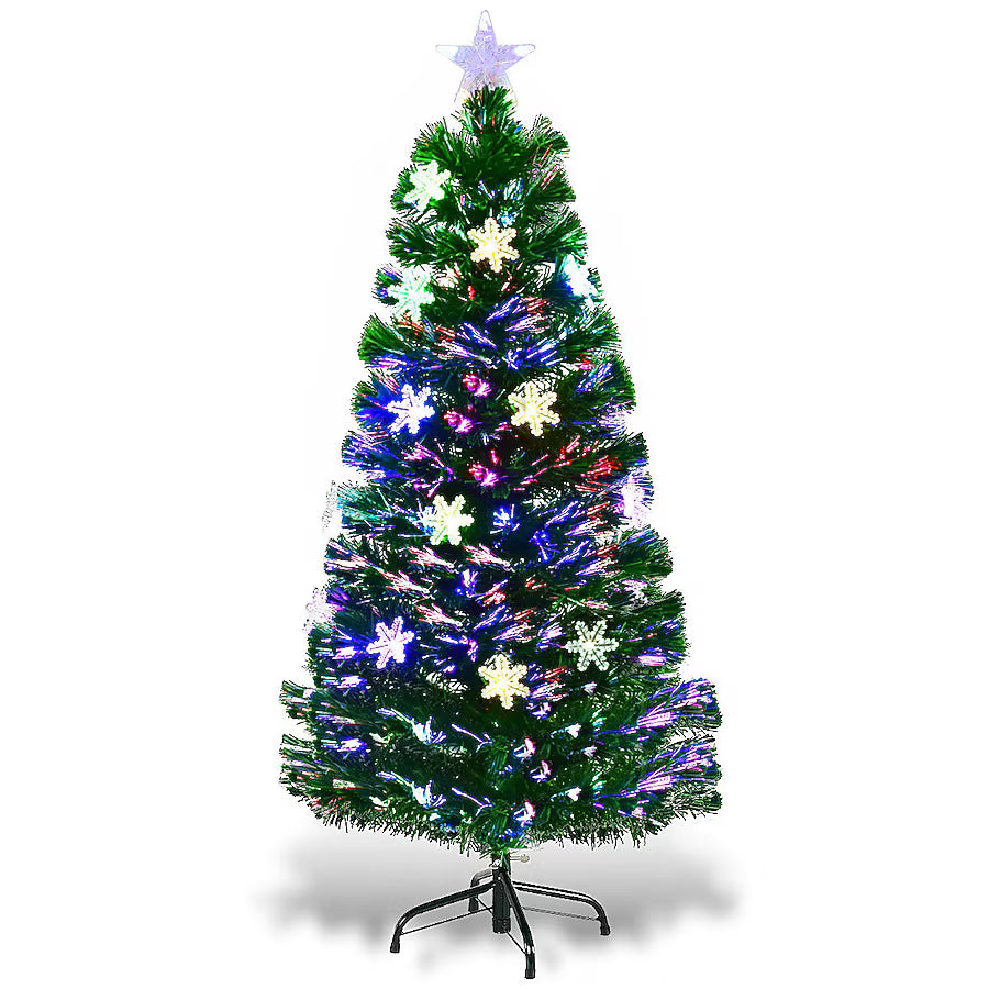 4-ft Pre-lit Artificial Christmas Tree with Multicolor LED Lights