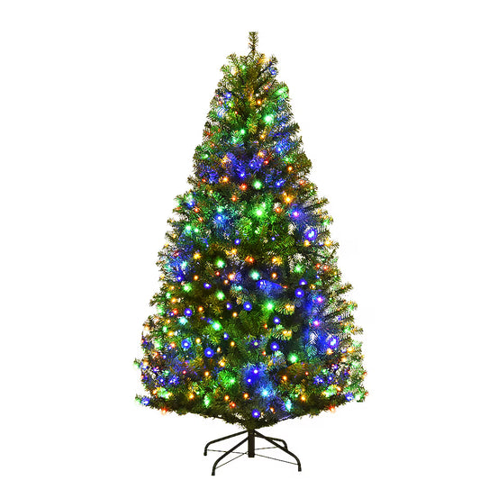 Costway 5-ft Pre-lit Artificial Christmas Tree with Multicolor LED Lights