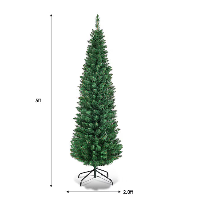 5-ft Pencil Artificial Christmas Tree