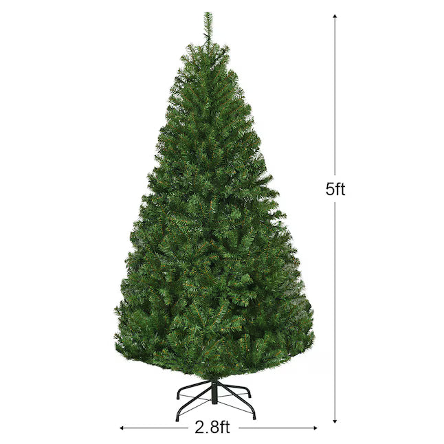 Costway 5-ft Pre-lit Artificial Christmas Tree with Multicolor LED Lights