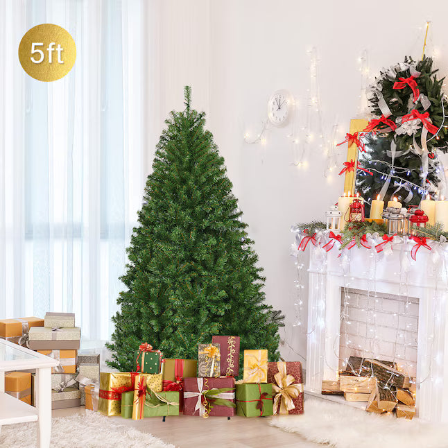 Costway 5-ft Pre-lit Artificial Christmas Tree with Multicolor LED Lights