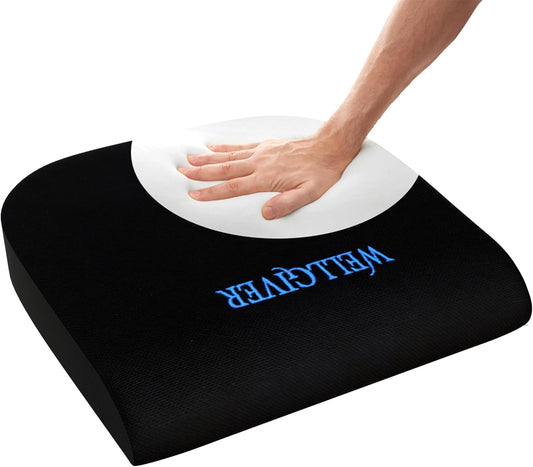 Memory Foam Seat Cushion, Car Seat Pillow for Driving, Office Chair & Gaming WellGiver