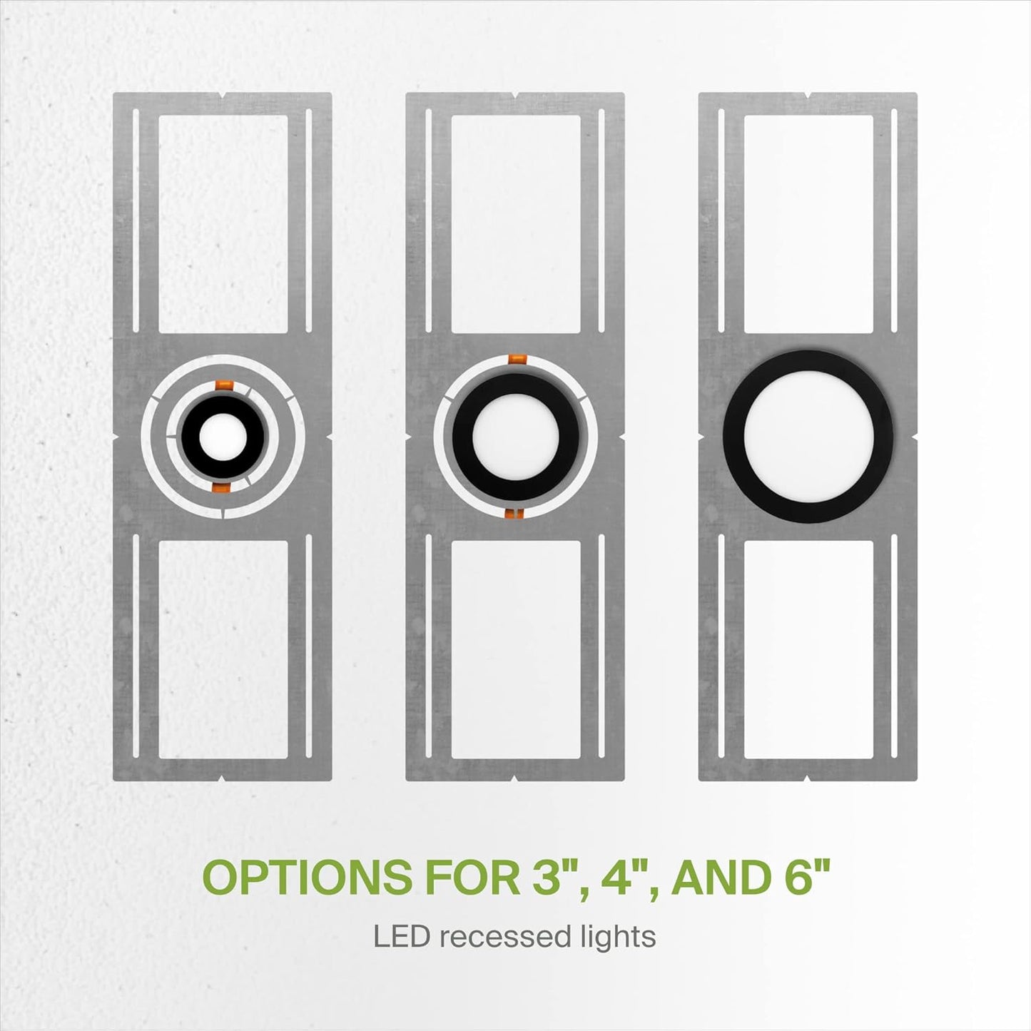 ASD 24 Pack New Construction Mounting Plate with Symmetric Round Hole - 3-4-6" Flat Steel ASD