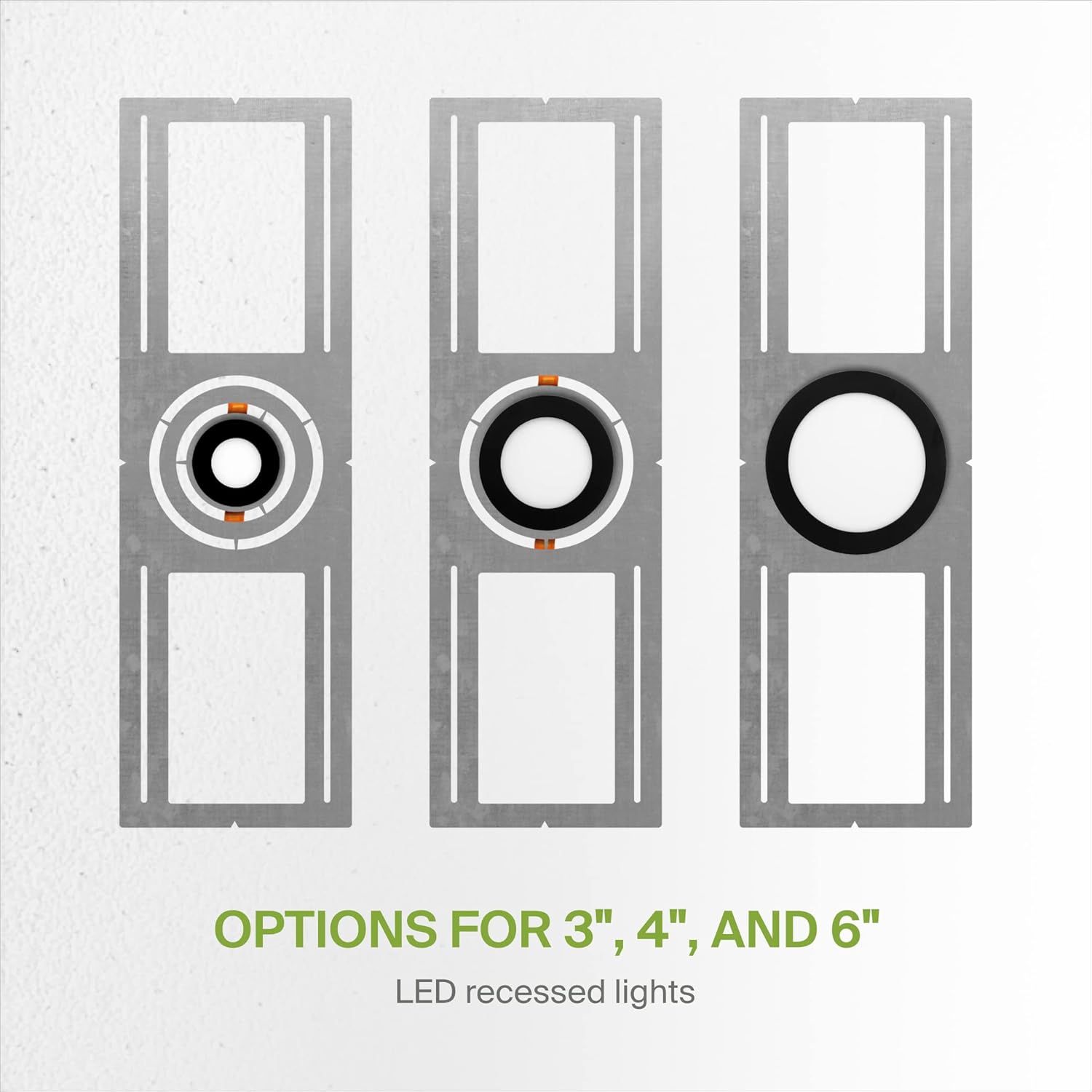 ASD 24 Pack New Construction Mounting Plate with Symmetric Round Hole - 3-4-6" Flat Steel ASD