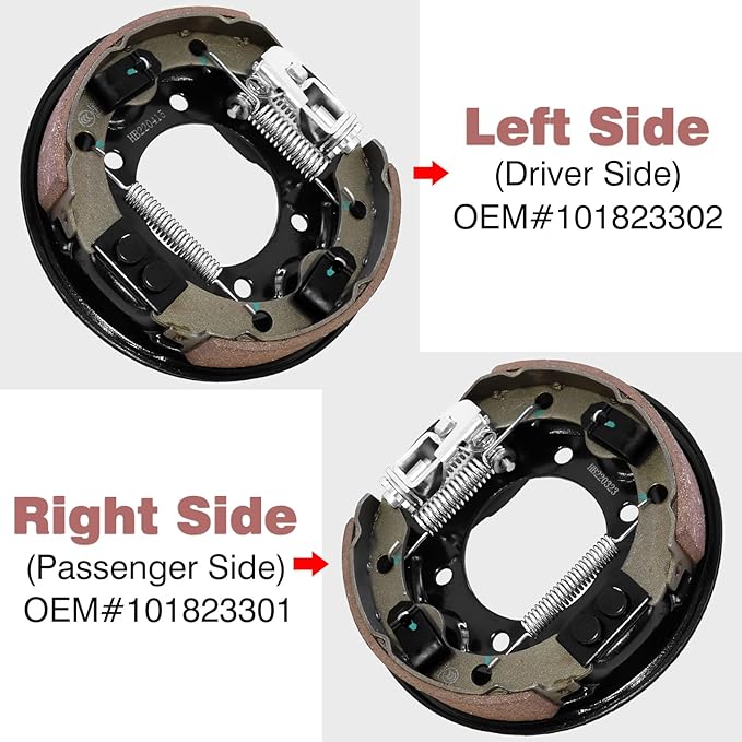 MOSNAI Club Car Brake Cluster Assembly, Driver & Passenger Side Rear Brake Assembly Mosnai