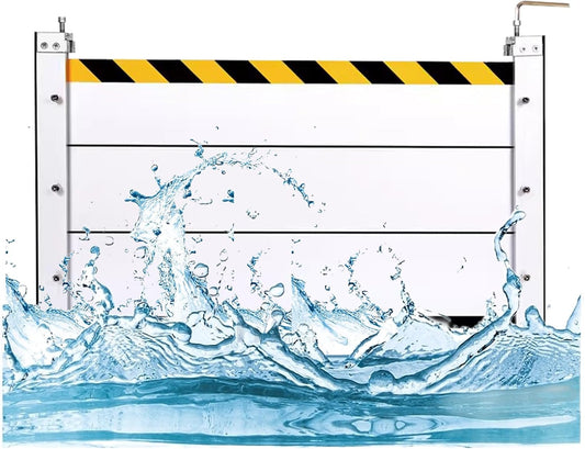Flood Protection Baffle, Reusable Flood Barrier Shield Aluminum, Heavy Duty Unit Module Design QJSZMEI