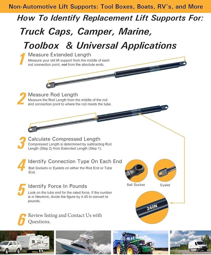 2Pcs Rear Back liftgate tailgate Hatch trunk Struts Lift Supports Compatible With 07-09 ML320 STETIG