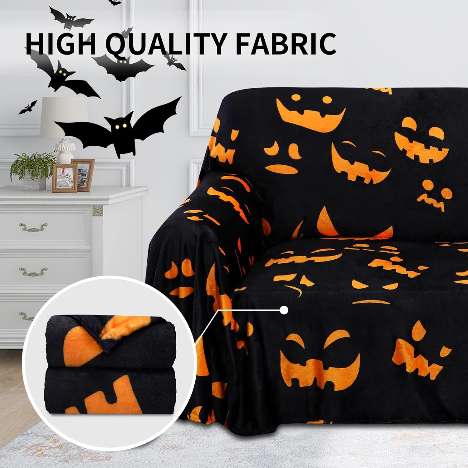 Easy-Going 80X118 inches Halloween Loveseat Sofa Cover Easy Going