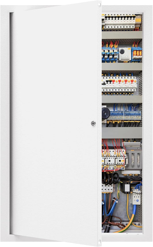 Thick 1 mm Access Panel for Drywall 16x24 – Screwdriver-Operated Latch | Reinforced QUEYAAM