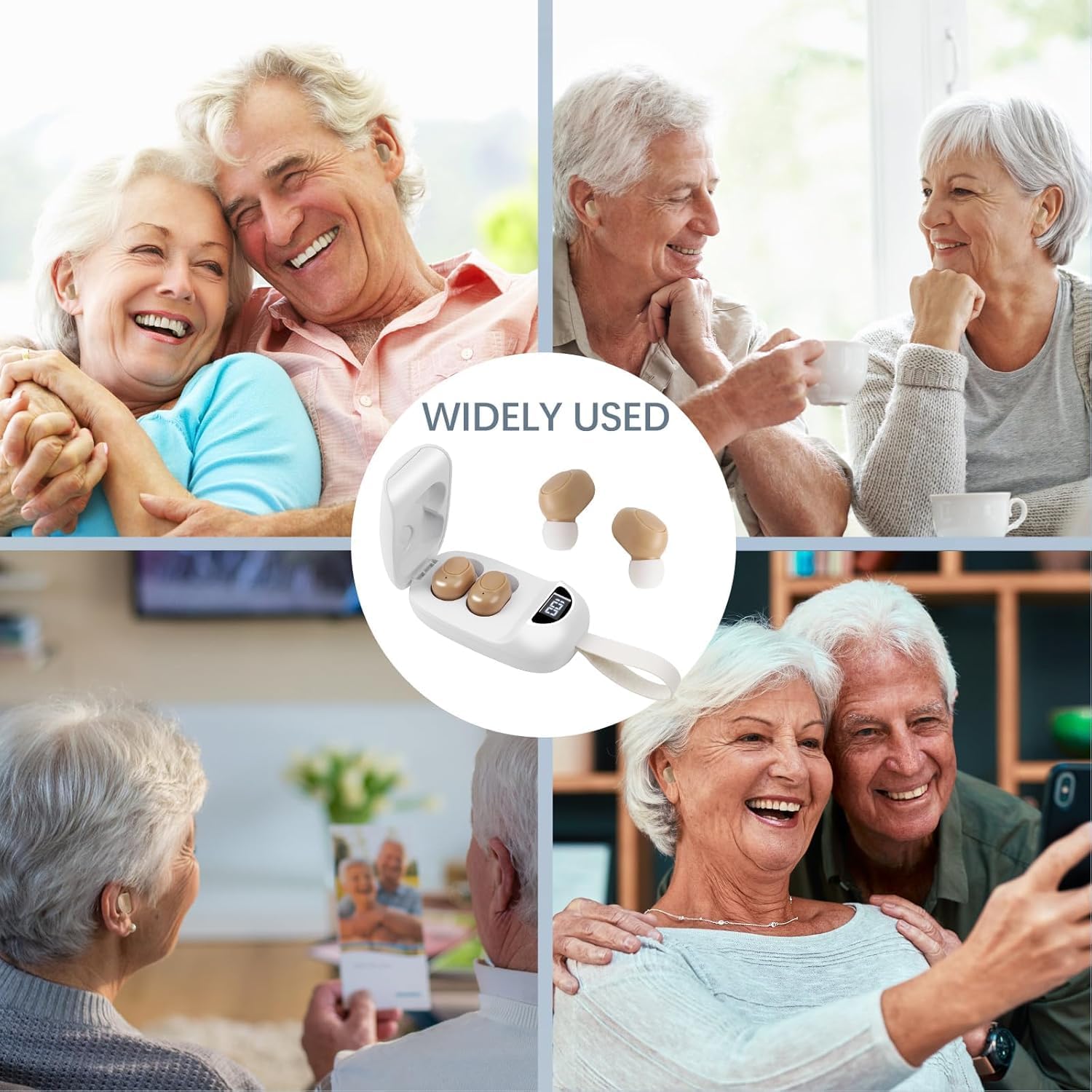Hearing Aids for Seniors, Rechargeable Hearing Aid with Noise Cancelling for Adults CIS