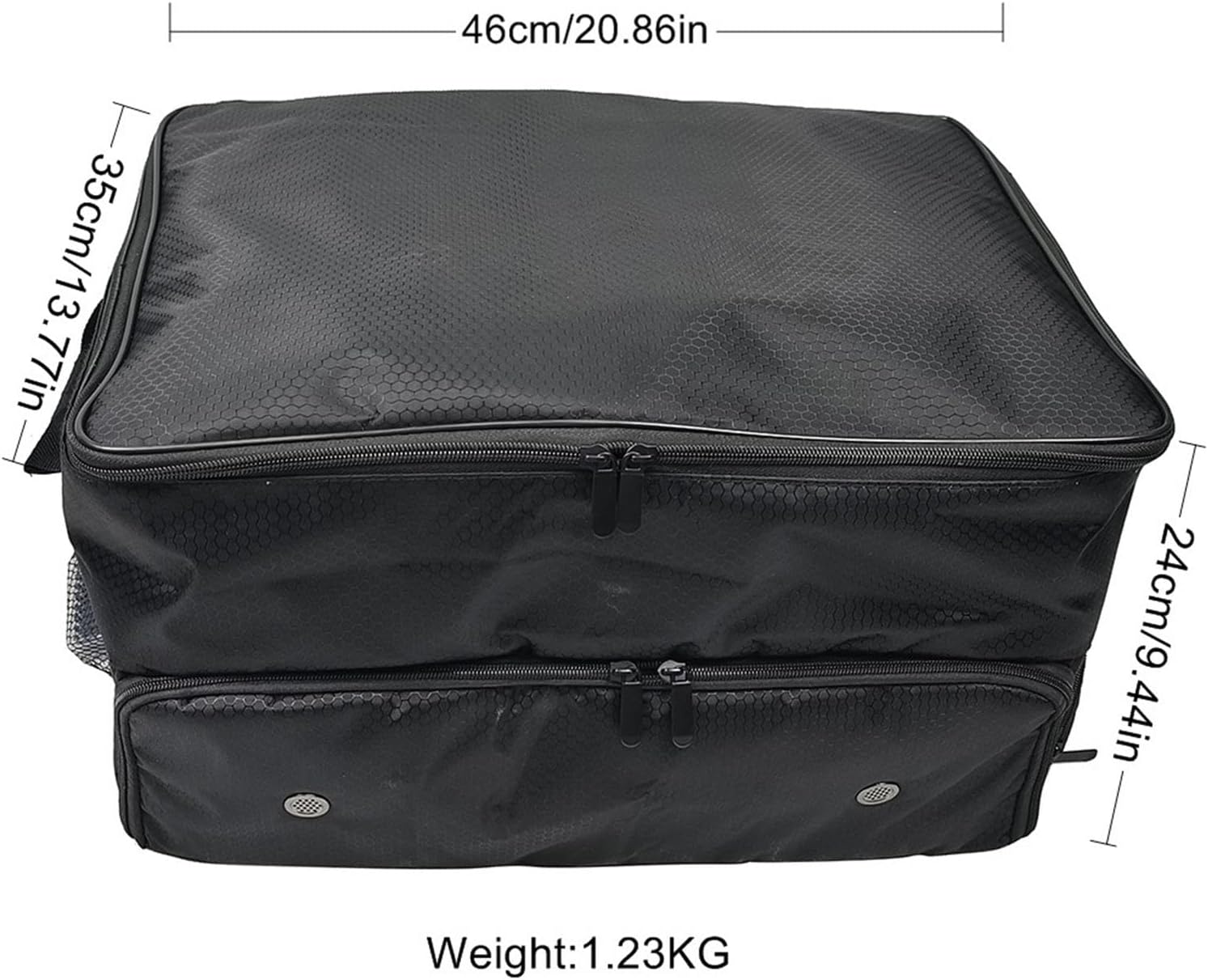 Golf Trunk Organizer Locker Bag Portable Zipper 2 Layer Golf Storage Bag Unbranded