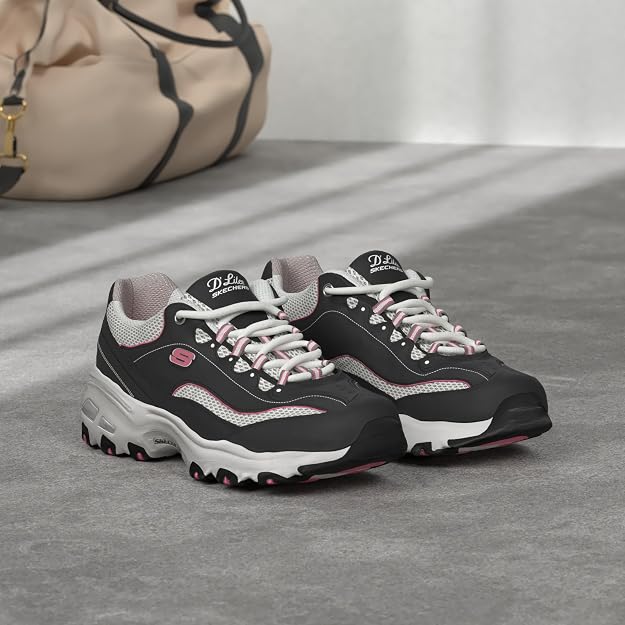 Skechers Women's D'Lites Life Saver Sneaker - 7 Wide