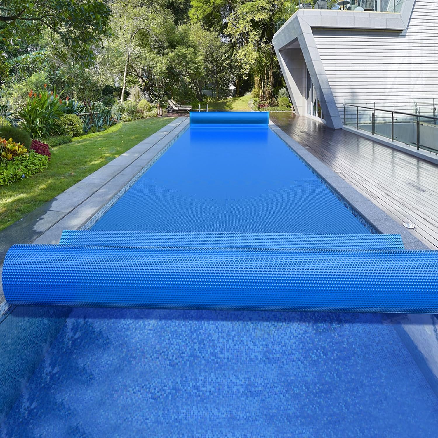 BigXwell Solar Pool Cover, 12Mil 16x24 Foot Rectangle for Above-Ground and In-Ground Pools BigXwell