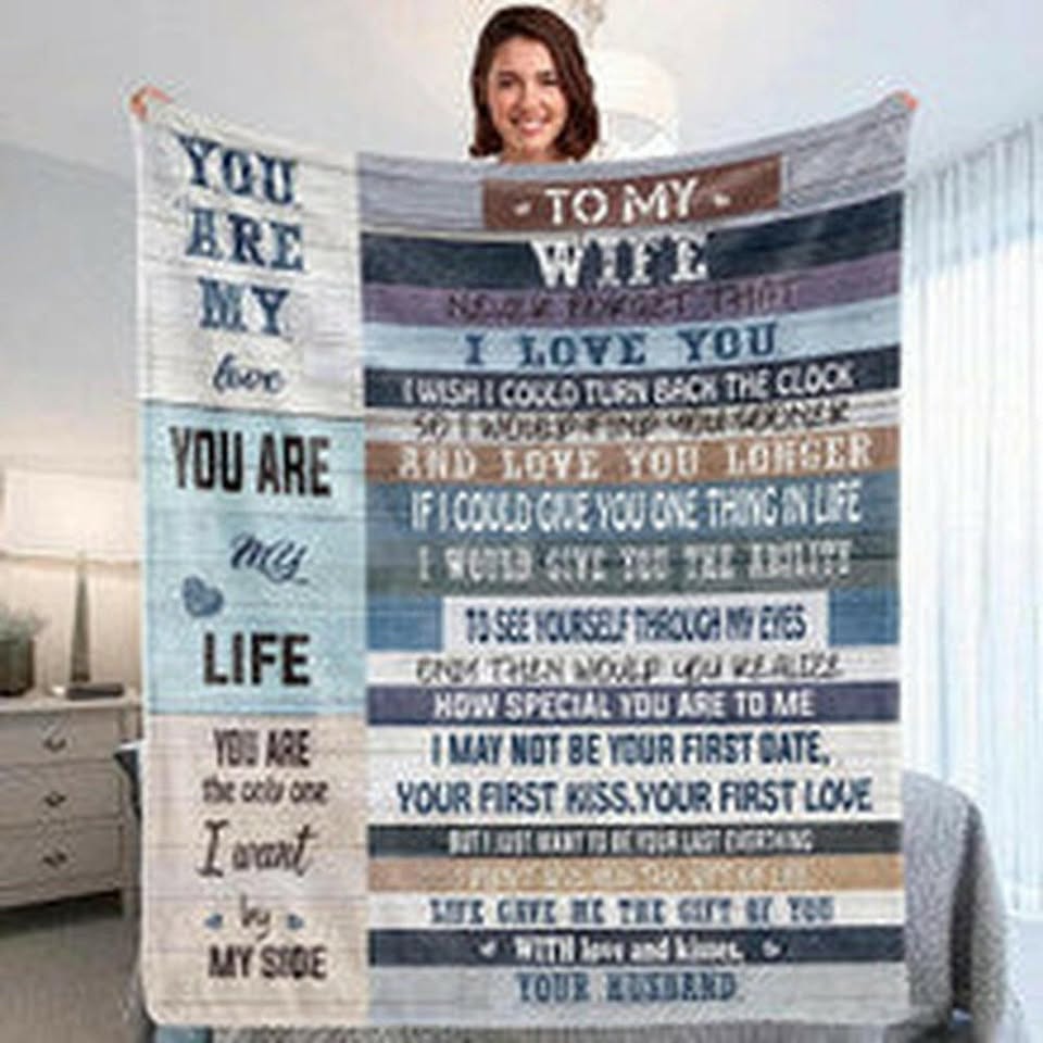 Wife Gift Throw Blanket - Premium 60" x 50" Comfort