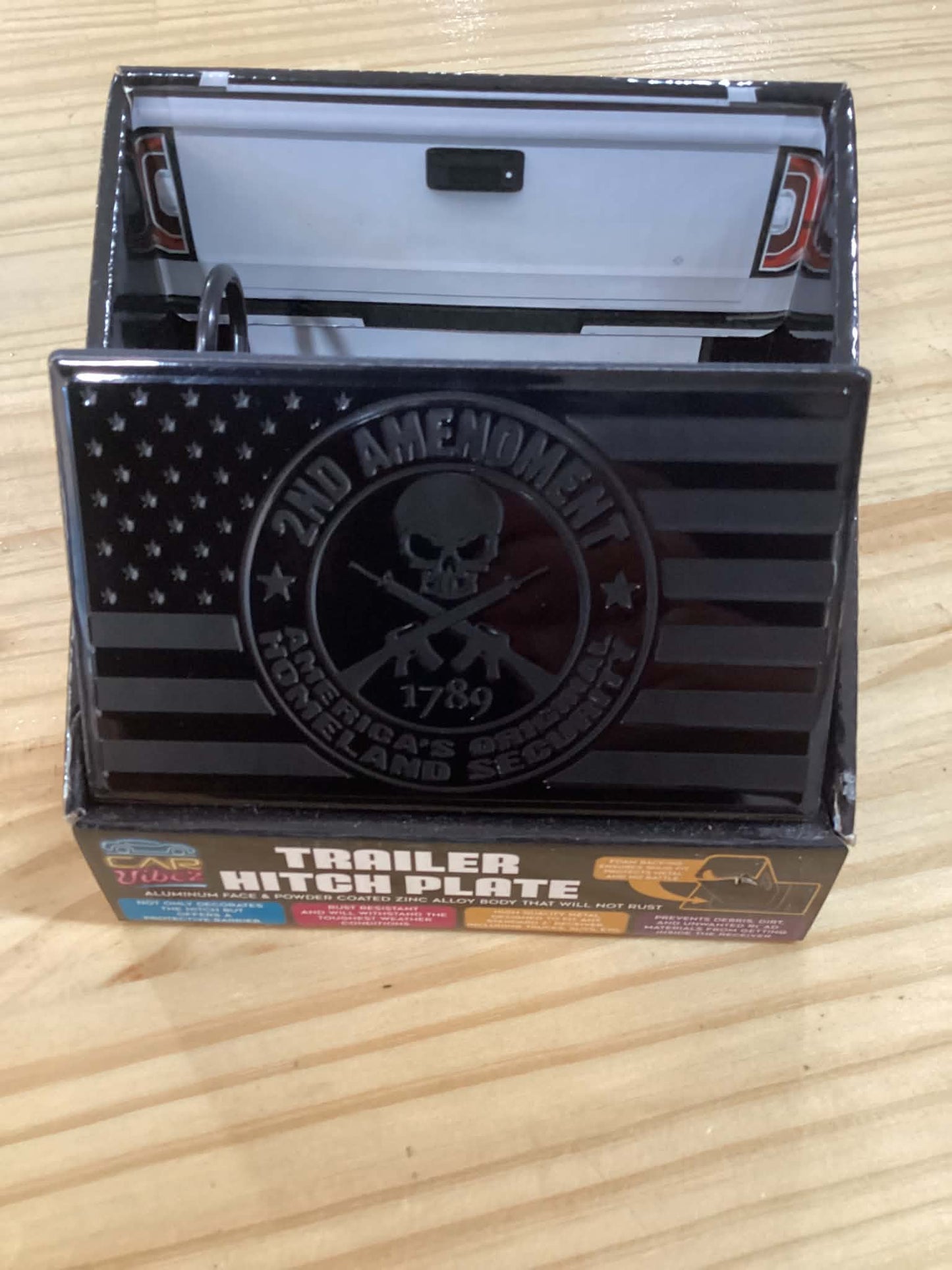 2nd Amendment Trailer Hitch Plate