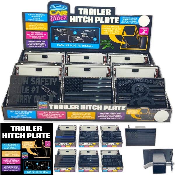 Premium Trailer Hitch Covers - Styles Will Vary - Fits St. Louis Wholesale LLC