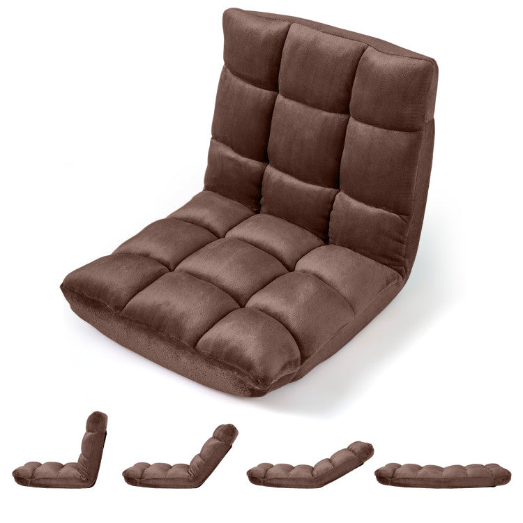Costway Adjustable Floor Chair - 14-Position Luxury Comfort