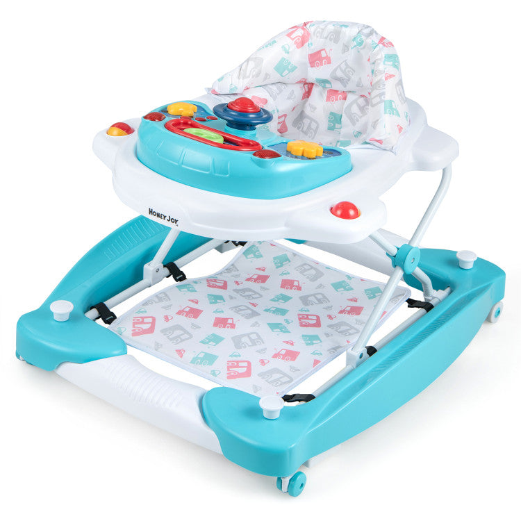 6 in 1 Foldable Baby Walker with Adjustable Height Honey Joy