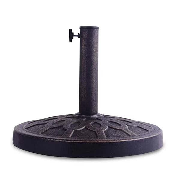 17.5'' Umbrella Base Stand Market Patio Standing Outdoor Living Heavy Duty (Round)
