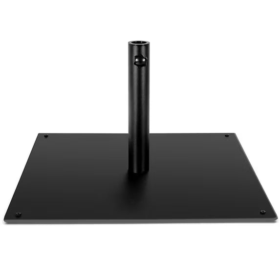 25'' Square Patio Umbrella Base Weighted 42 LBS Outdoor Market Stand Footpads